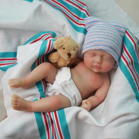 Mire & Mire Reborn Baby Baby Dolls 7 بوصة فتاة صغيرة سيليكون طفل واقعية طفل دمى السيليكون كامل الجسم in Kuwait