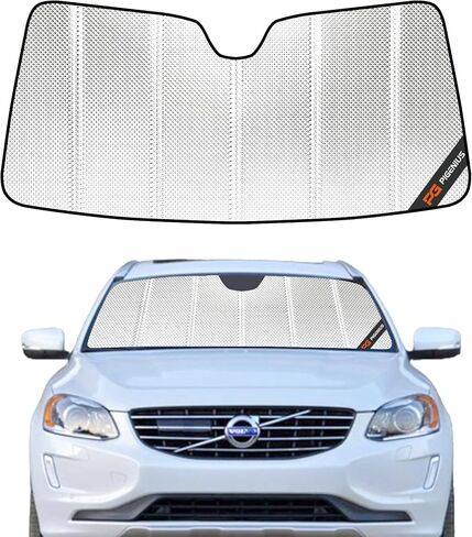 Windshield Sun Shade for 2016-2024 Volvo XC90. 2024 Upgrade Reflective Aluminum Film Front Window Sunshade for Maximum Interior Protection in Saudi Arabia