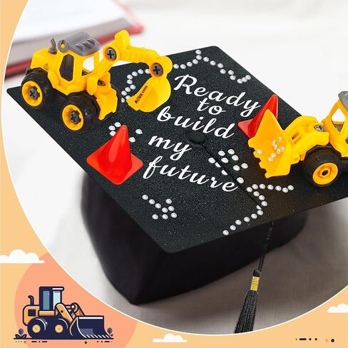 Cinrobiye DIY Graduation Cap Decorations Kit 3D Grad Cap Hat Crafts Cap Topper Stickers for 2025 Graduation Party Supplies (Nurse) in Saudi Arabia