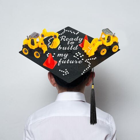 Cinrobiye DIY Graduation Cap Decorations Kit 3D Grad Cap Hat Crafts Cap Topper Stickers for 2025 Graduation Party Supplies (Nurse) in Saudi Arabia