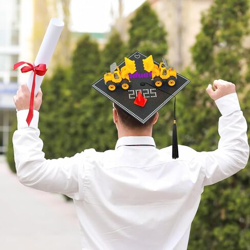 Cinrobiye DIY Graduation Cap Decorations Kit 3D Grad Cap Hat Crafts Cap Topper Stickers for 2025 Graduation Party Supplies (Nurse) in Saudi Arabia