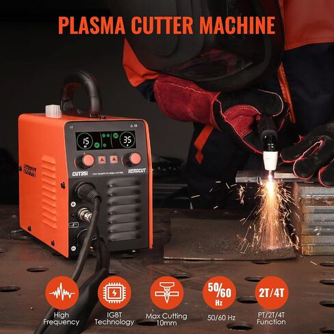Plasma Cutter,35Amp Plasma Cutting Machine CUT35i, Screen Display 110V HF 50/60Hz Invert Technology Plasma Cutter, Max Cutting Thickness 10mm in Saudi Arabia