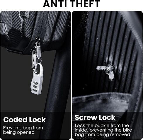 3L كيس سكوتر كبير مع مقبض ، حقيبة تخزين سكوتر كهربائية محمولة ، حقيبة حقيبة مقود XL مقاومة للماء للدراجات البخارية ، الدراجات ، Segway NIU ، مع تصميم صغير لتثبيت القفل والبرغي in Kuwait