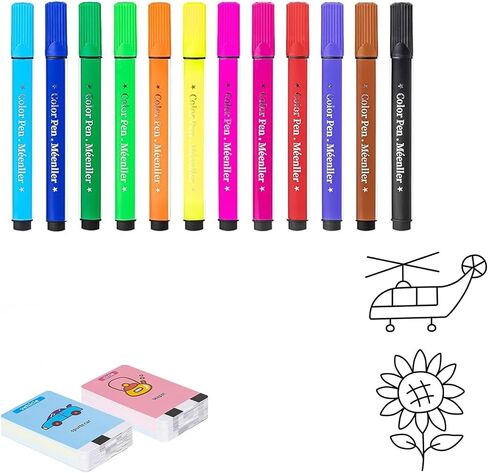 12Pcs Drawing Robot Pen, Watercolor Pencils for Drawing Robot in Kuwait