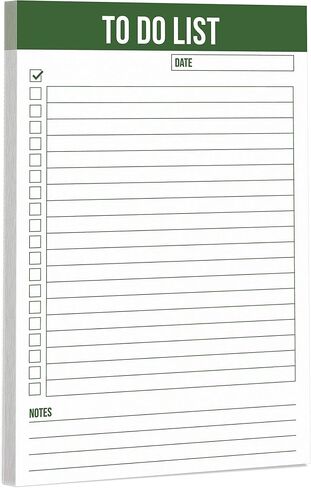 Jot & Mark To Do List Notepad (Green) in Saudi Arabia