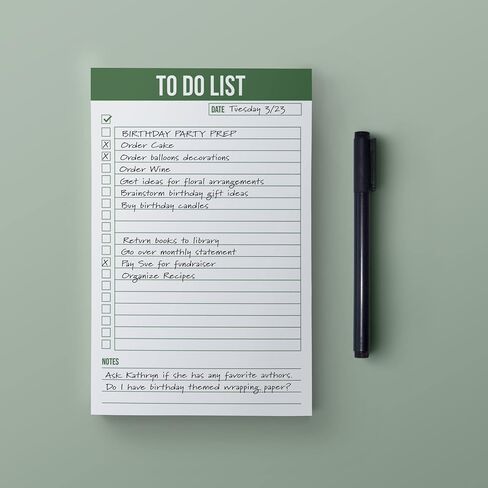 Jot & Mark To Do List Notepad (Green) in Saudi Arabia