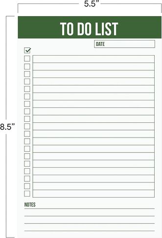 Jot & Mark To Do List Notepad (Green) in Saudi Arabia
