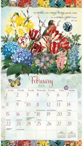 Lang Companies, Garden Botanicals 2026 Wall Calendar by Barbara Anderson, 13.4'' X 12'', 12-Month Calendar with Stapled Binding in Kuwait
