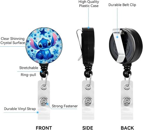 Anime Id Badge Holder with Lanyard,Retractable Badge Holders Reels,Colorful Breakaway Lanyards for ID Badges,Cute Fashion Key Chain Keychains,Badge Clips for School Office Women Teen Kid 5 in Saudi Arabia