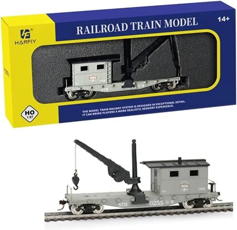 1/87 Model Train Set Narrow Gauge Model Railway Track, Nickel Silver Curved & Turnout Tracks, Perfect for Hobbyists & Train Collectors Premium Gift (96100) in Saudi Arabia