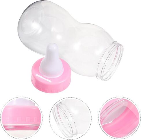 Plastic Baby Bottle Piggy Bank Fillable Bottle Piggy Bank Saving Pot for Baby Shower Party Games Favor in Kuwait