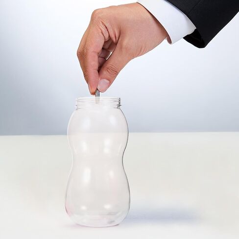 Plastic Baby Bottle Piggy Bank Fillable Bottle Piggy Bank Saving Pot for Baby Shower Party Games Favor in Kuwait