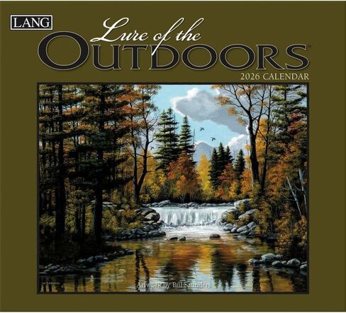 Lang Companies ، إغراء Outdoors 2026 التقويم الحائط من قبل بيل سوندرز ، 13.4 '× 12' '، تقويم لمدة 12 شهر in Kuwait