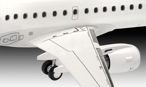 Revell 03883 1:144 Embraer 190 Lufthansa New Livery Plastic Model Kit, Multicolour (Revell 03883 3883) in Saudi Arabia