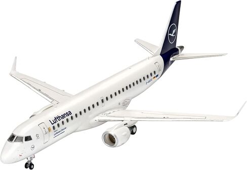 Revell 03883 1:144 Embraer 190 Lufthansa New Livery Plastic Model Kit, Multicolour (Revell 03883 3883) in Saudi Arabia