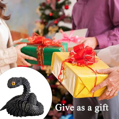 3D Printed Animals Set 3D Printed Snake Toys 3D Printed Articulated Flexible Fidget Toy 3D Printed Animals Exquisite Cute Pet Toy Children/Adults Fidget Toys (Fluorescent Blue, 11.8) in Saudi Arabia