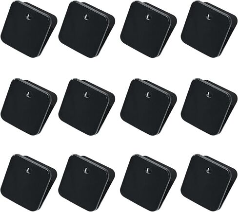 12 Pcs Self Adhesive Clips, Wall Hanging Clips Tapestry Clips Wall Clips Poster Hanger Photo Clips Sticky Clips Spring Clips（White） in Saudi Arabia