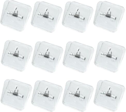 12 Pcs Self Adhesive Clips, Wall Hanging Clips Tapestry Clips Wall Clips Poster Hanger Photo Clips Sticky Clips Spring Clips（White） in Saudi Arabia