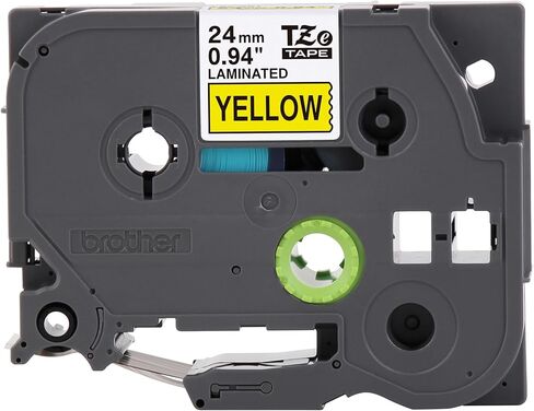 Brother P-touch TZe-M355 طباعة بيضاء على شريط مصفح أسود غير لامع ممتاز مقاس 24 مم (0.94 بوصة) عرض × 8 م (26.2 بوصة) طول in Saudi Arabia