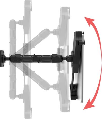 Tabletop Wall Mount – CTA Multi-Mount Carbon Fiber Support Arm for iPad 10th Gen 10.9" - iPad 7/8/9 Gen 10.2" - iPad Pro 12.9" - iPad Air 3 - Surface Pro 4 - Galaxy Tab S3 & More - Black (AUT-VDM) in Saudi Arabia