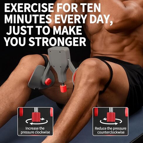 Max Drag 75Lb Thigh Master Black Exercise Equipment Pelvic Floor Muscle Strengthening Trainer Fitness Workout Machine Inner Thigh Exerciser for Pelvic,Glute,Leg,Back Gift for Men Women in Saudi Arabia