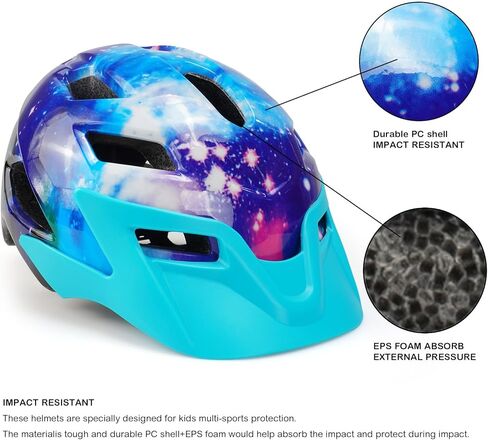 خوذة الأطفال ، خوذة دراجة arvide arvide arvidency خوذة سلامة خفيفة الوزن للأطفال خوذة دراجة للأطفال يتزلجون على ركوب الدراجات في الدراجات الأولاد والبنات خوذات الدراجات تتراوح أعمارهم بين 5-8-14 in Kuwait