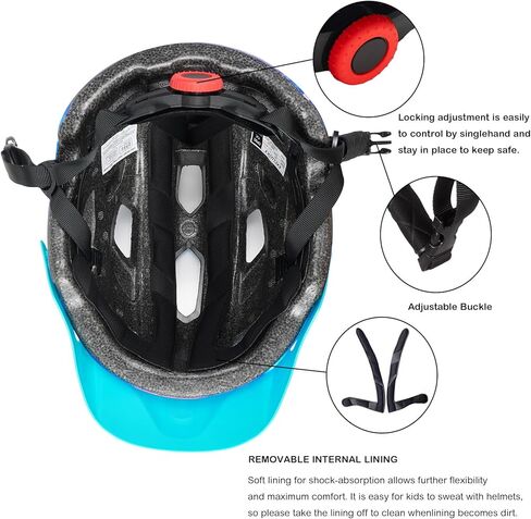 خوذة الأطفال ، خوذة دراجة arvide arvide arvidency خوذة سلامة خفيفة الوزن للأطفال خوذة دراجة للأطفال يتزلجون على ركوب الدراجات في الدراجات الأولاد والبنات خوذات الدراجات تتراوح أعمارهم بين 5-8-14 in Kuwait