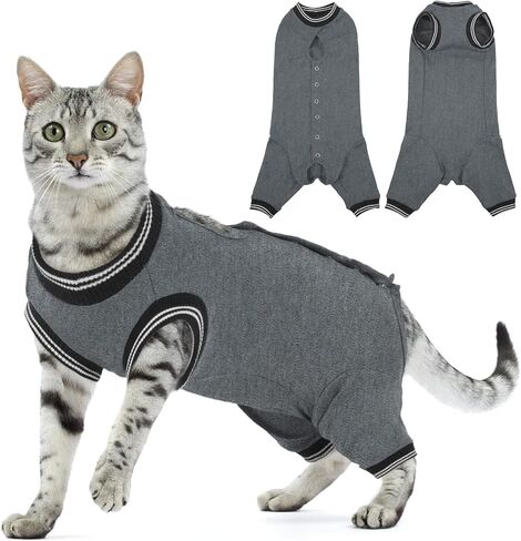 دعوى استرداد جراحة Cat T'Chaque للذكور ، والقطط الأليفة Pet Pajamas Args Hind Segs Long ، وأمراض الجلد الجرح في البطن ، والبديل اليولي ، و SPAY/SIDER Recovery ، و RoyalBlue-XL in Kuwait