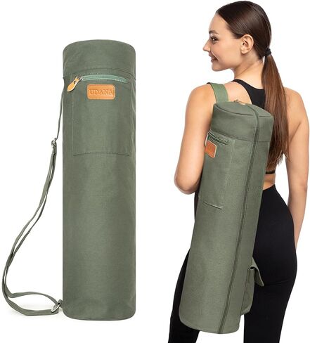 Pink Yoga Mat Bag | Large Yoga Mat Bags for Women & Men | Fits Thick Yoga Mat & Yoga Accessories | Three Storage Pocket | Adjustable Yoga Bag Shoulder Strap | Great As Gym Bag in Kuwait