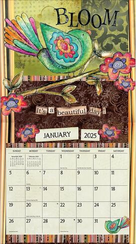 Lang Companies ، Color My World 2026 Wall Calendar by Lisa Kaus ، 13.4 '× 12' '، تقويم لمدة 12 شهر in Saudi Arabia