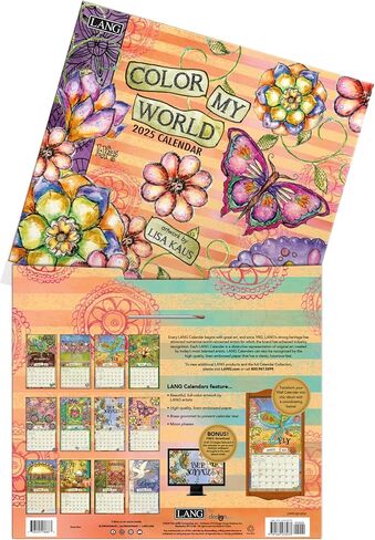 Lang Companies ، Color My World 2026 Wall Calendar by Lisa Kaus ، 13.4 '× 12' '، تقويم لمدة 12 شهر in Saudi Arabia