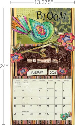 Lang Companies ، Color My World 2026 Wall Calendar by Lisa Kaus ، 13.4 '× 12' '، تقويم لمدة 12 شهر in Saudi Arabia