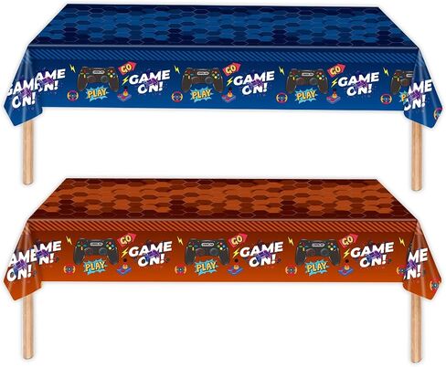 2Pcs Space Plastic Tablecloth 54x108 Inch, Space Party Decorations Table Cloth Disposable Galaxy Table Cover Rectangle for Star Birthday Supplies in Kuwait