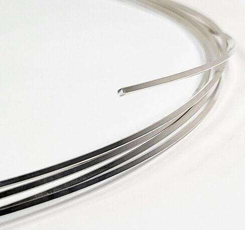 16 مقياسًا ، مربعًا ، نصف هارد ، 925 سلك الفضة الاسترليني - 3 أقدام - لفن المجوهرات من Wizart in Kuwait