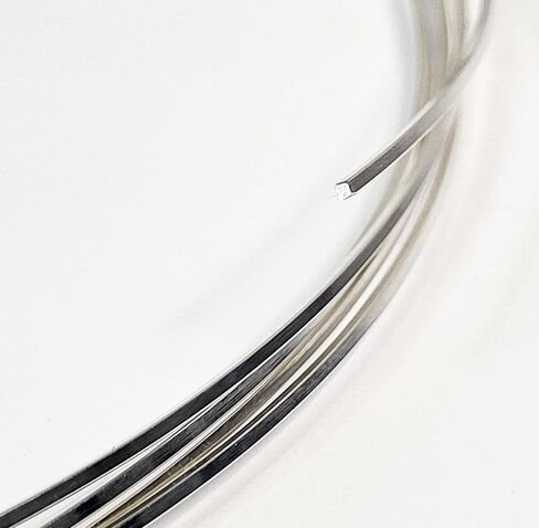 16 مقياسًا ، مربعًا ، نصف هارد ، 925 سلك الفضة الاسترليني - 3 أقدام - لفن المجوهرات من Wizart in Kuwait