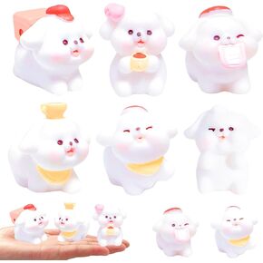 6Pcs Miniature Cat Figurines Mini Resin Cats, Cute Animals Cat Figurines for Kids Dollhouse, Desk Decor, Micro Fairy Garden Landscape, Tiny Resin Animals Figurine, Miniature Cats Figures