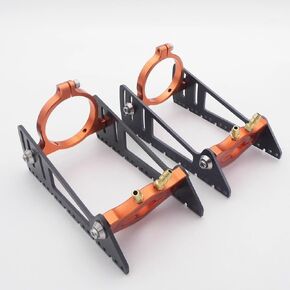 1PC Brushless Motor Mount 105mm*57mm 36mm 40mm Bracket Seat for 3660 3682 4074 4082 4092 RC Boat Speed MO-NO Oral VEE Catamaran (Color : B40 Carbon Fiber)