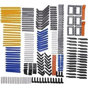 282pcs Technic-Parts Compatible with Lego-Technic, Separator Tool Chassis Liftarm Beam Rotor Helicopter Axle Pin Connectors MOC-Replacement-Pieces