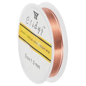 MECCANIXITY 28 Gauge Copper Wire for Jewelry Making, 1 Roll Craft Tarnish Resistant Beading Wire for Jewelry Making Supplies DIY (Gold)