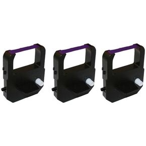 3-Pack Ribbon for Acroprint ES700 ES900 175 Time Clock, Purple Ink, 39-0121-004 Compatible Replacement