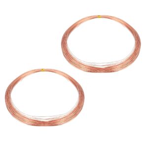 MECCANIXITY 99.9% Solid Bare Copper Wire, Soft Pure Copper Crafting Wire 118 Feet 30 Gauge (0.25mm) for Crafts Jewelry Making Electroculture Gardening (36m)