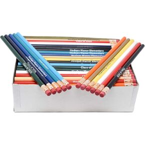 Pencil Guy Promotional Personalized Imprinted Round Pencils.-500 per box