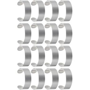 Lurrose 16 pcs سوار سوار الأساسي الفراغات بكميات كبيرة DIY DIY المجوهرات لوازمة الفراغ