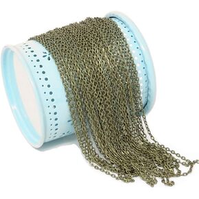 yueton 32.8 Feet 10M Antique Bronze Twisted Cross Chains for Bracelet Necklace Jewelry Accessories DIY Making