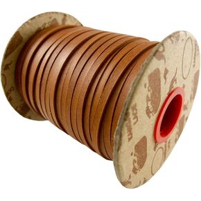 Tan, LHG Kangaroo Lace by SLC, 1/4" x 25 Yards
