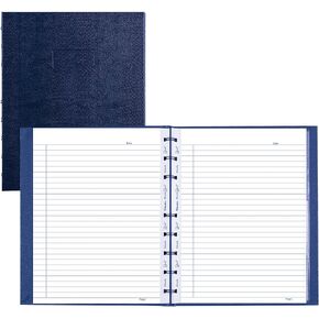 Blueline MiracleBind™ Notebook, Lizard-Like Hard Cover, 9.25" x 7.25", 150 Pages, Indigo Blue (AF9150.82)