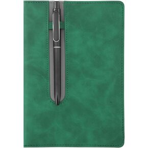 Premium Notebook with Pen and Pen Holder loop, 240 Pages, 80GSM Paper, College Ruled, 180-degree Lay Flat Design, Suitable for Work, Study, Diary and Other Scenarios, Suitable for Both Men and Women (Brown)