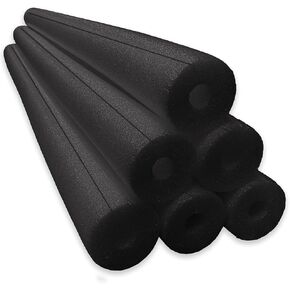 Jumbo Clamp-On Foam Noodles 6 Pack - Black