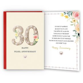 60th Anniversary Card,60th Anniversary Decorations,60 Year Wedding Anniversary Card Gift,Happy Diamond Anniversary,8x5.3 Inches,Double-Sided