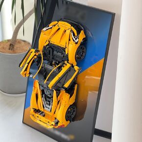 iLuane Display Wallboard for Lego Technic McLaren P1 Model Car Racing Hypercar Model Kit 42172, Adult Collectibles Wall Mount, Home or Office Décor, Gradient Color (No Car Included)